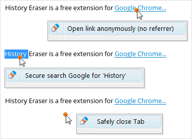 History Eraser Context Menu History Eraser Context Menu